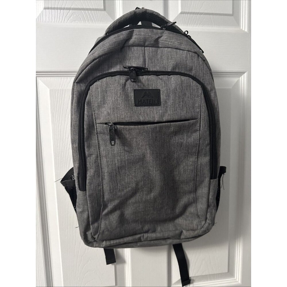 MATEIN Grey Anti Theft Slim Travel Laptop Backpack With USB Charging Port GR73